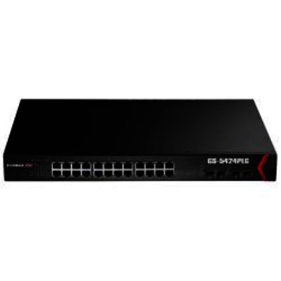 Edimax Gigabit 24-Port PoE+ Smart Managed Switch with 4 SFP Slots Edimax Gigabit 24-Port PoE+ Smart Managed Switch with 4 SFP Slots
